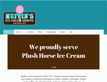 Tablet Screenshot of muffinsicecream.com